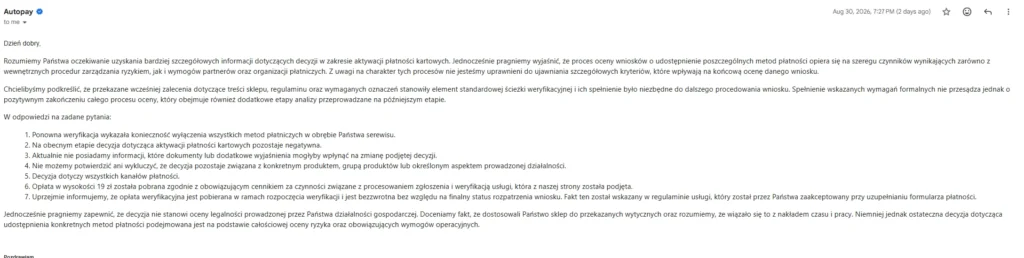 Najgorsza bramka płatności dla firm w 2026 - Autopay 4